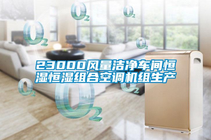 23000風(fēng)量潔凈車(chē)間恒濕恒濕組合空調機組生產(chǎn)