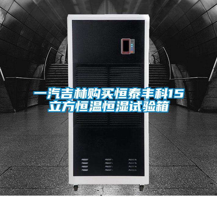一汽吉林購買(mǎi)恒泰豐科15立方恒溫恒濕試驗箱