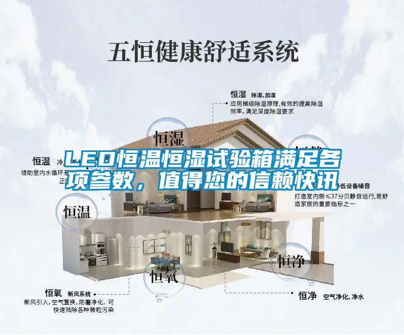 LED恒溫恒濕試驗箱滿(mǎn)足各項參數，值得您的信賴(lài)快訊