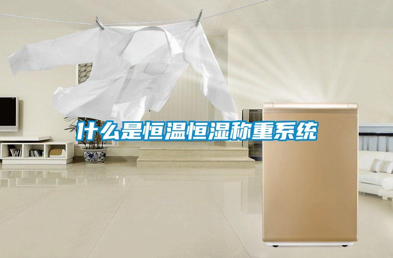 什么是恒溫恒濕稱(chēng)重系統