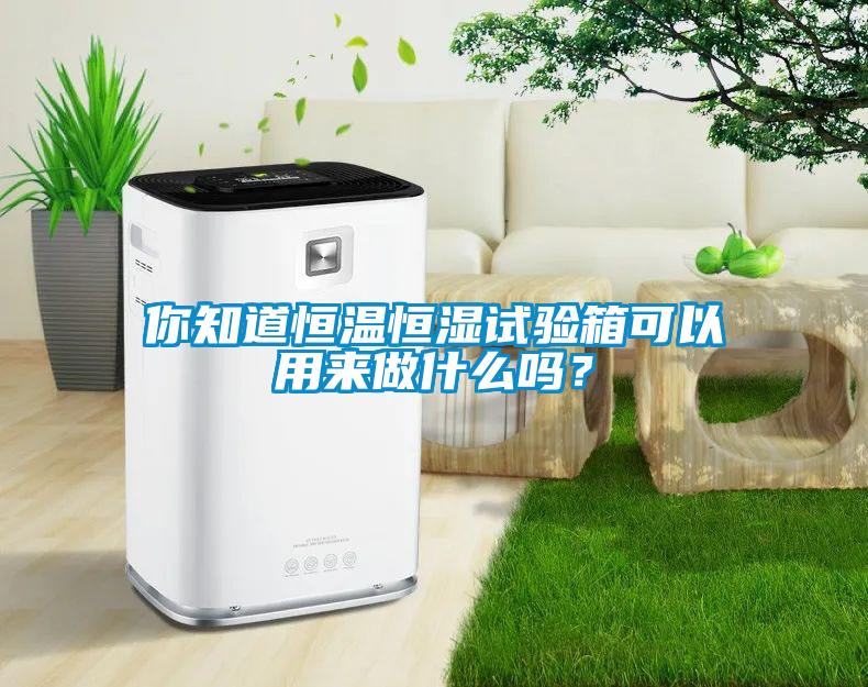 你知道恒溫恒濕試驗箱可以用來(lái)做什么嗎？