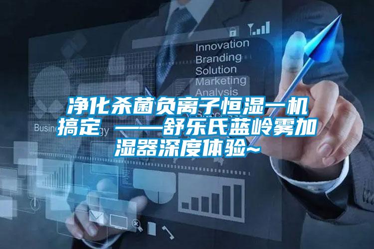 凈化殺菌負離子恒濕一機搞定 ——舒樂(lè )氏藍嶺霧加濕器深度體驗~