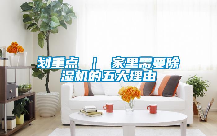 劃重點(diǎn) ｜ 家里需要除濕機的五大理由