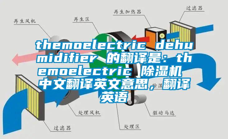 themoelectric dehumidifier 的翻譯是：themoelectric 除濕機 中文翻譯英文意思，翻譯英語(yǔ)