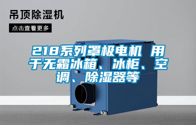 218系列罩極電機 用于無(wú)霜冰箱、冰柜、空調、除濕器等