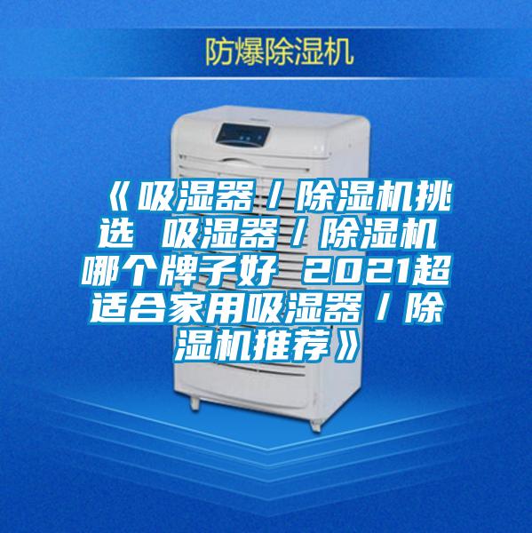 《吸濕器／除濕機挑選 吸濕器／除濕機哪個(gè)牌子好 2021超適合家用吸濕器／除濕機推薦》