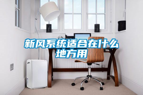 新風(fēng)系統適合在什么地方用