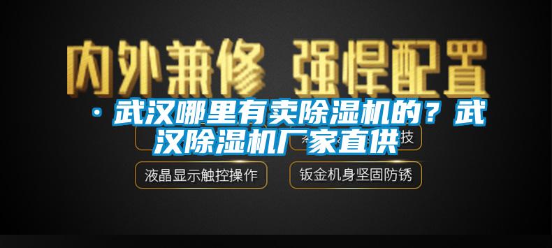 ·武漢哪里有賣(mài)除濕機的？武漢除濕機廠(chǎng)家直供