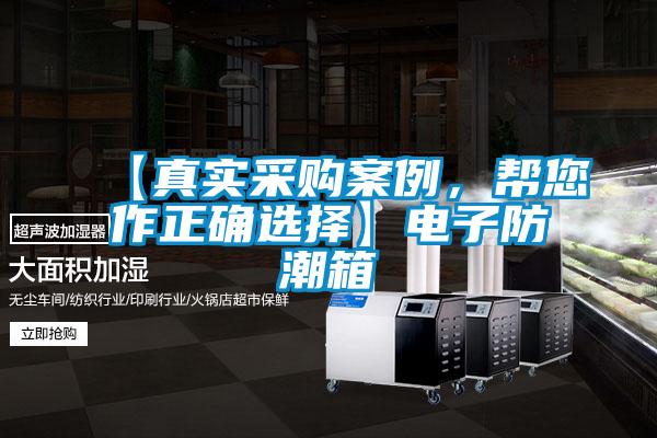 【真實(shí)采購案例，幫您作正確選擇】電子防潮箱