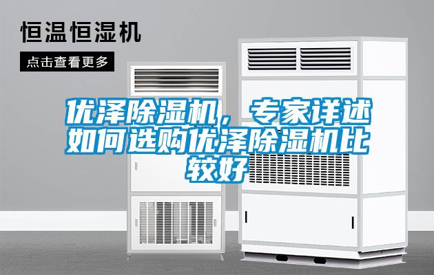 優(yōu)澤除濕機，專(zhuān)家詳述如何選購優(yōu)澤除濕機比較好