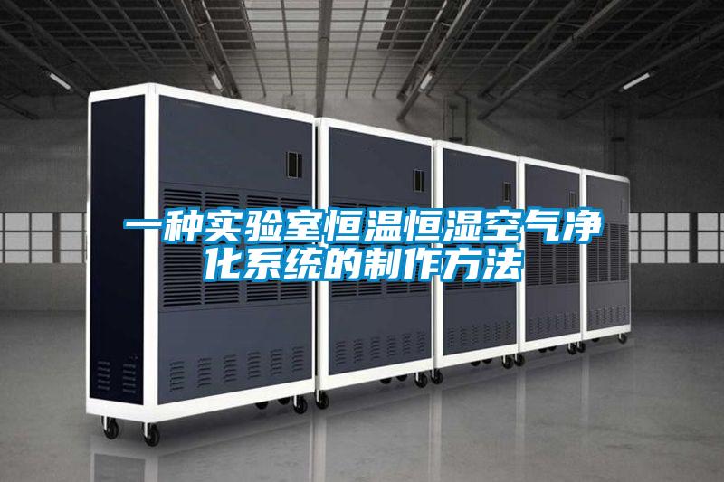 一種實(shí)驗室恒溫恒濕空氣凈化系統的制作方法