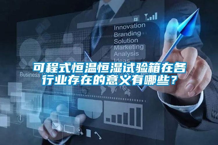 可程式恒溫恒濕試驗箱在各行業(yè)存在的意義有哪些？