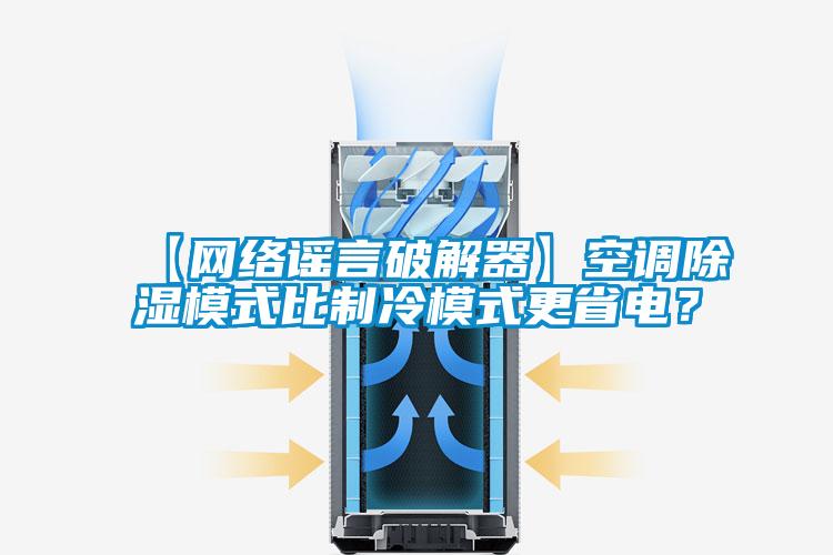 【網(wǎng)絡(luò )謠言破解器】空調除濕模式比制冷模式更省電？