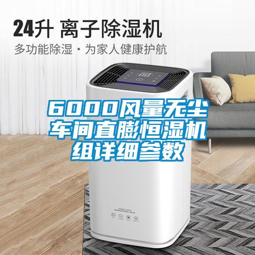 6000風(fēng)量無(wú)塵車(chē)間直膨恒濕機組詳細參數