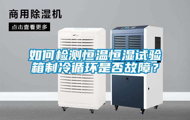 如何檢測恒溫恒濕試驗箱制冷循環(huán)是否故障？