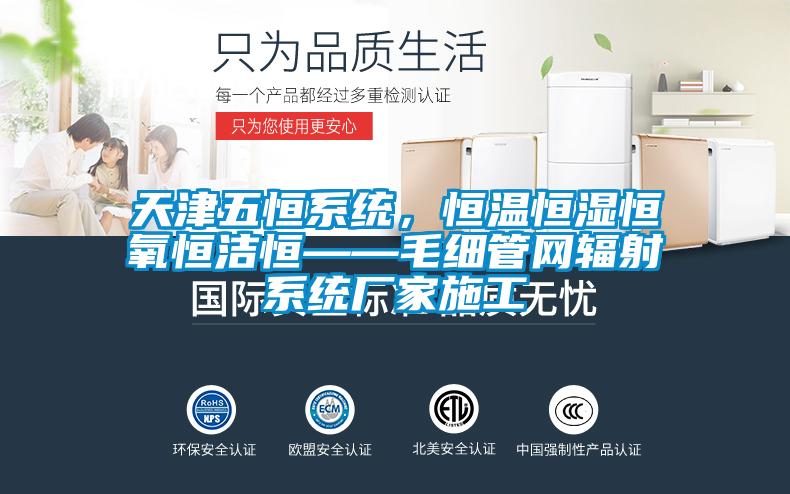 天津五恒系統，恒溫恒濕恒氧恒潔恒——毛細管網(wǎng)輻射系統廠(chǎng)家施工