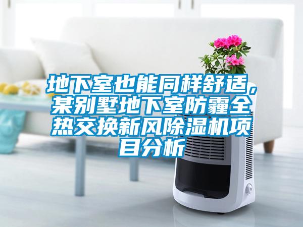 地下室也能同樣舒適，某別墅地下室防霾全熱交換新風(fēng)除濕機項目分析