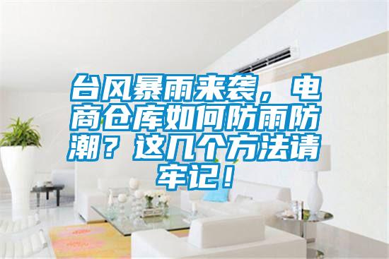 臺風(fēng)暴雨來(lái)襲，電商倉庫如何防雨防潮？這幾個(gè)方法請牢記！