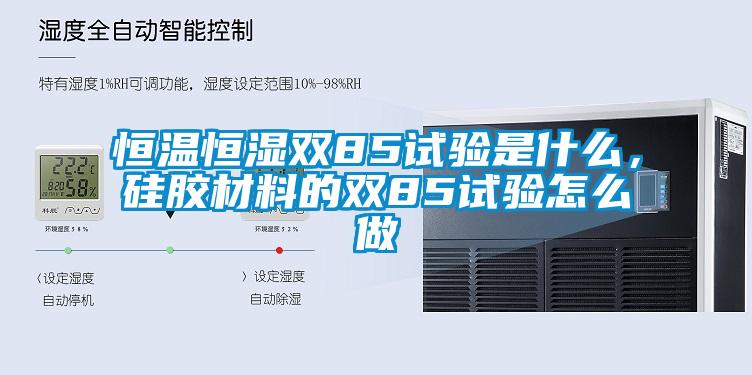恒溫恒濕雙85試驗是什么，硅膠材料的雙85試驗怎么做