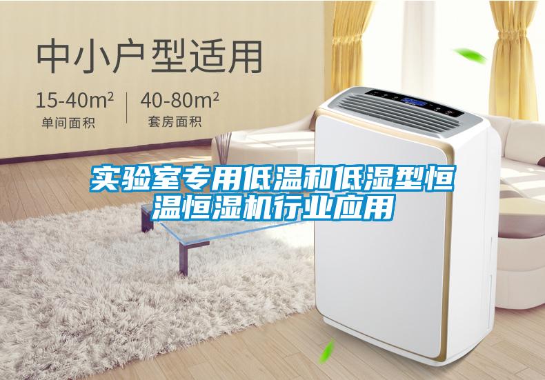 實(shí)驗室專(zhuān)用低溫和低濕型恒溫恒濕機行業(yè)應用