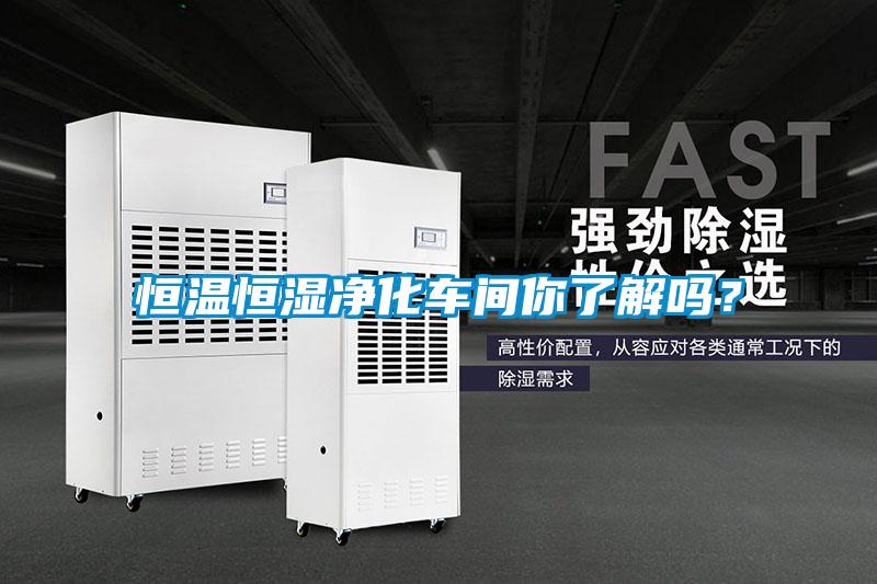 恒溫恒濕凈化車(chē)間你了解嗎？