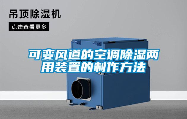 可變風(fēng)道的空調除濕兩用裝置的制作方法