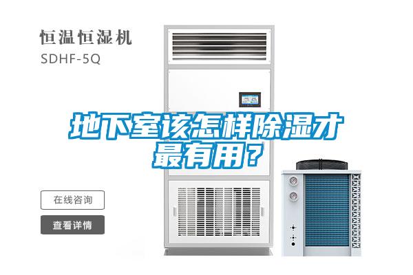 地下室該怎樣除濕才最有用？