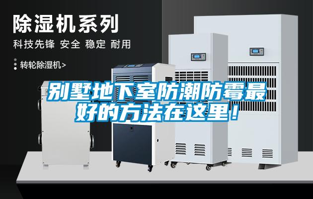 別墅地下室防潮防霉最好的方法在這里！