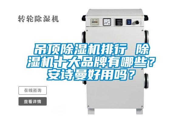吊頂除濕機排行 除濕機十大品牌有哪些？安詩(shī)曼好用嗎？
