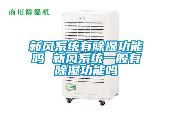 新風(fēng)系統有除濕功能嗎 新風(fēng)系統一般有除濕功能嗎
