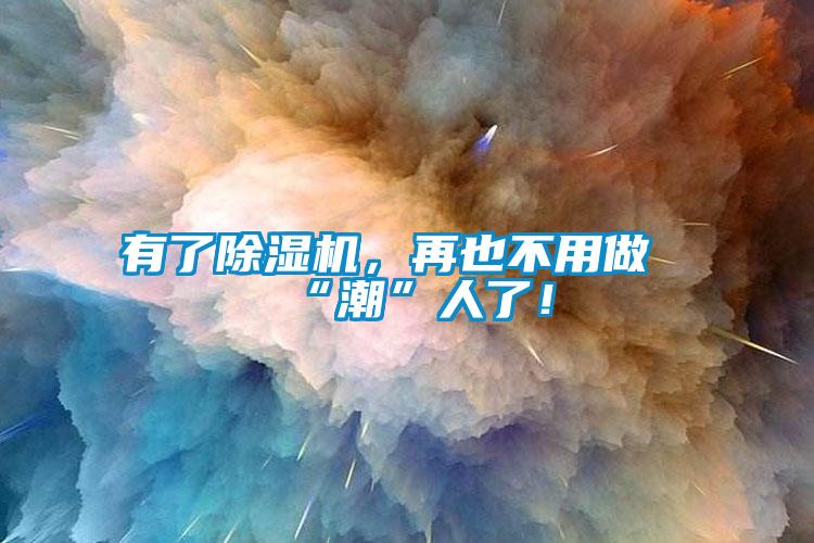 有了除濕機，再也不用做“潮”人了！