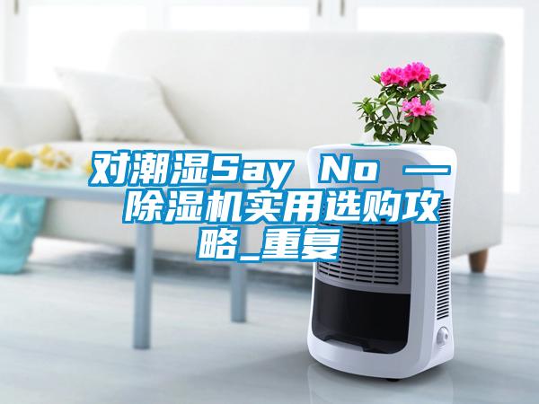 對潮濕Say No — 除濕機實(shí)用選購攻略_重復