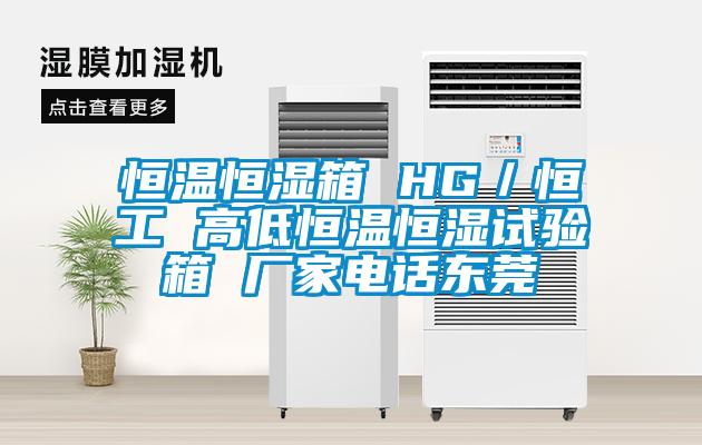 恒溫恒濕箱 HG／恒工 高低恒溫恒濕試驗箱 廠(chǎng)家電話(huà)東莞