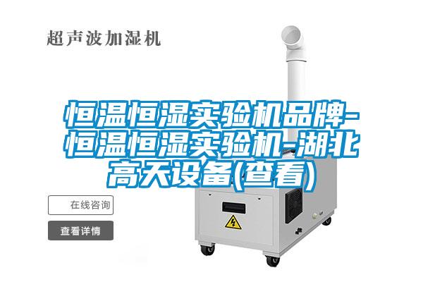 恒溫恒濕實(shí)驗機品牌-恒溫恒濕實(shí)驗機-湖北高天設備(查看)