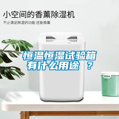 恒溫恒濕試驗箱有什么用途 ？