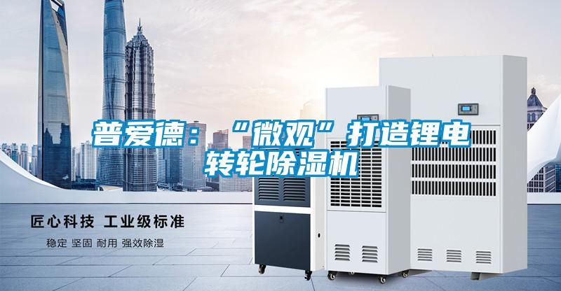 普愛(ài)德：“微觀(guān)”打造鋰電轉輪除濕機
