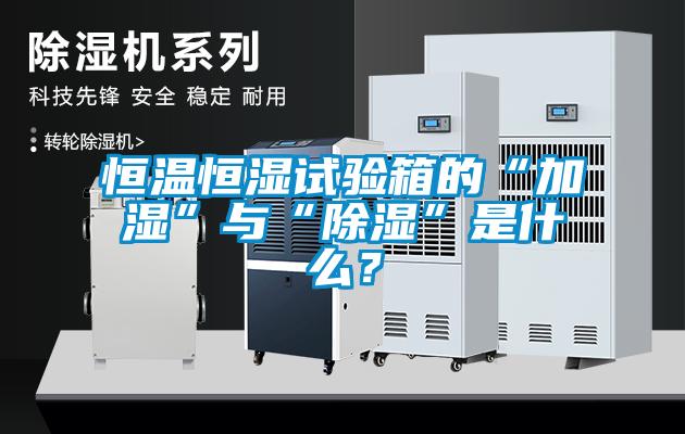 恒溫恒濕試驗箱的“加濕”與“除濕”是什么？