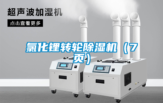 氯化鋰轉輪除濕機（7頁(yè)）