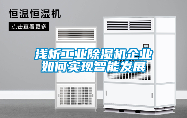 淺析工業(yè)除濕機企業(yè)如何實(shí)現智能發(fā)展