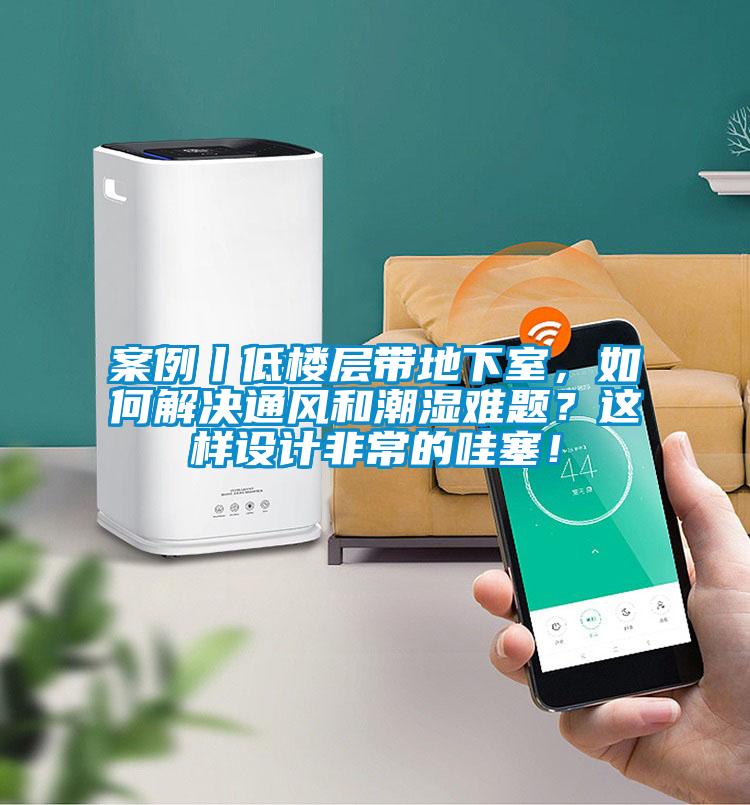 案例丨低樓層帶地下室，如何解決通風(fēng)和潮濕難題？這樣設計非常的哇塞！