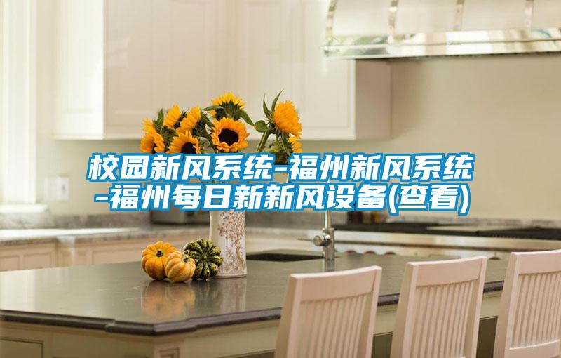 校園新風(fēng)系統-福州新風(fēng)系統-福州每日新新風(fēng)設備(查看)