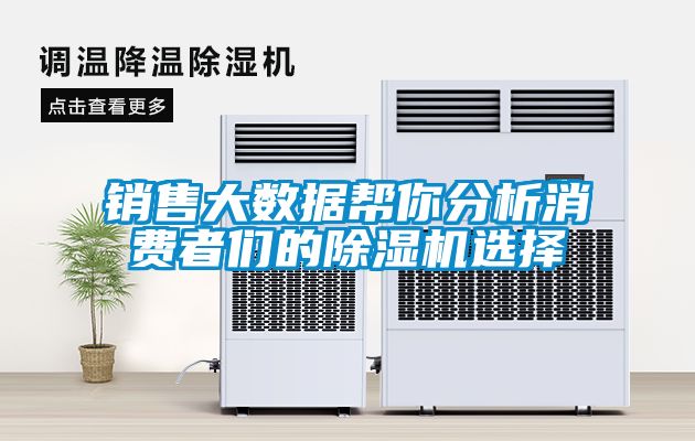 銷(xiāo)售大數據幫你分析消費者們的除濕機選擇
