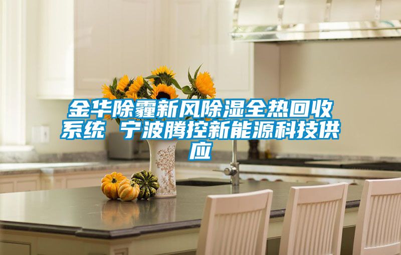 金華除霾新風(fēng)除濕全熱回收系統 寧波騰控新能源科技供應
