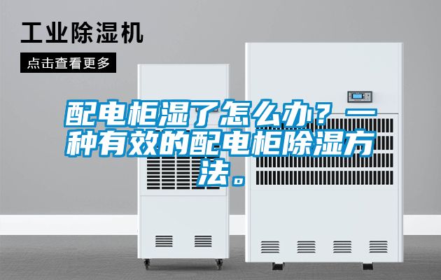配電柜濕了怎么辦？一種有效的配電柜除濕方法。