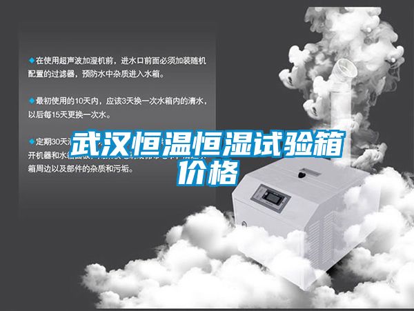 武漢恒溫恒濕試驗箱價(jià)格
