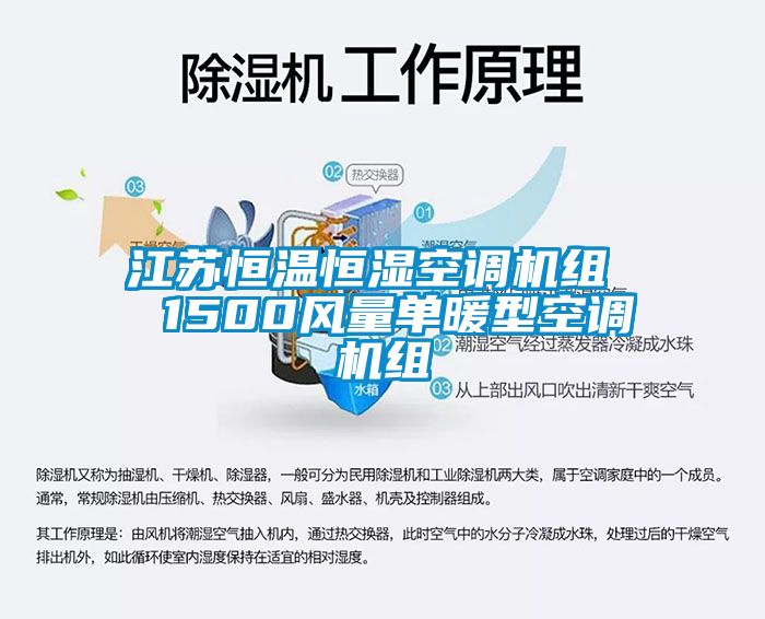 江蘇恒溫恒濕空調機組  1500風(fēng)量單暖型空調機組
