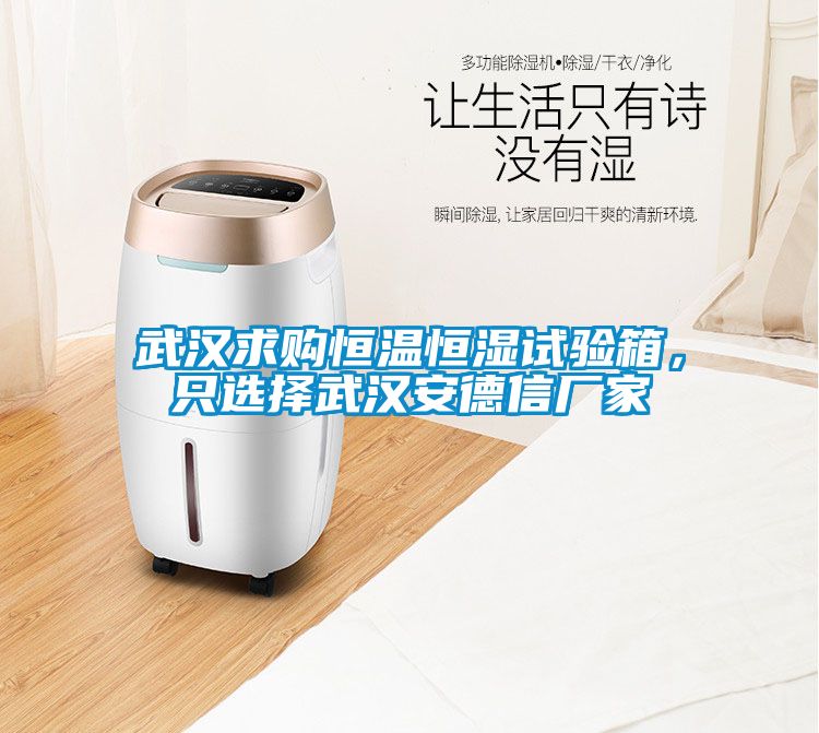 武漢求購恒溫恒濕試驗箱，只選擇武漢安德信廠(chǎng)家