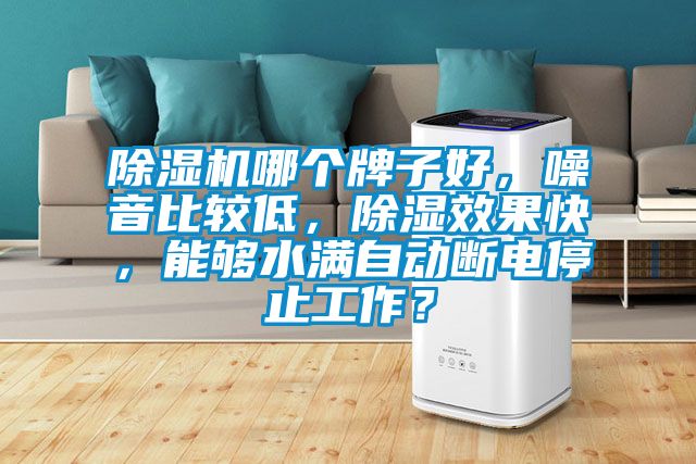 除濕機哪個(gè)牌子好，噪音比較低，除濕效果快，能夠水滿(mǎn)自動(dòng)斷電停止工作？