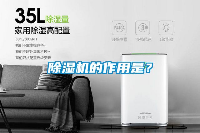 除濕機的作用是？
