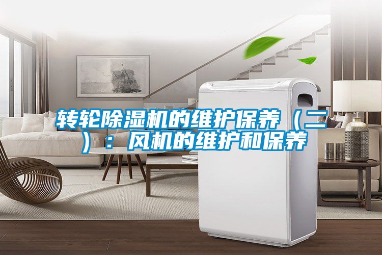 轉輪除濕機的維護保養（二）：風(fēng)機的維護和保養
